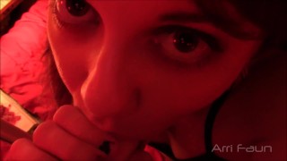 POV Blowjob Teen Redhead Sucks and Teases Cock
