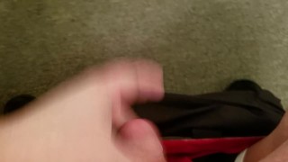 Sneaky wank at work