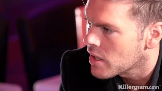 Killergram Victoria Summers gangbanged by 3 horny big cock studs