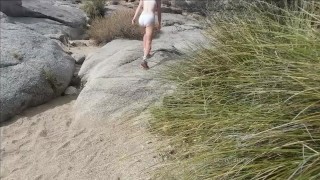 Naked Hiking In The Desert