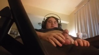 Chubby Jerks Off Before Work