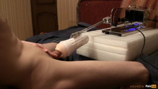 Quick cum with auto sponges