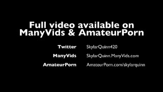 Tgirl Fucks her ass with 2 Dildos and Cums!