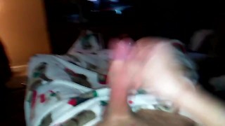 Stroking my dick til it cums
