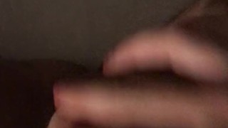 Wanking in bed wearing a jockstrap