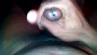Stroking long dick