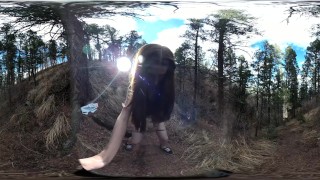 freckledRED Pees On A Public Trail 360 VR