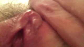 Hairy MILF Lily Lark gets messy with a creamy white coconut popsicle