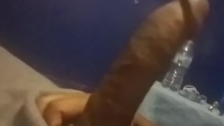 Quick vid of me strokin my huge dick