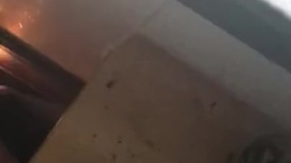 Teen pissing quick out window big cock