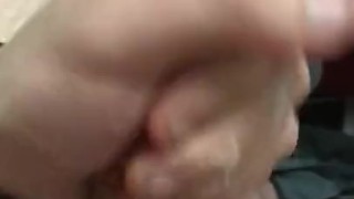 Teen boy jerking big cock