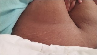 Sexy Ebony/Black Latina SSBBW Rubbing, Slapping and Playing w/Belly Button