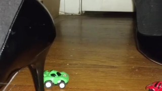 Black Patent Jimmy Choos and Tights Dominate Tiny Cars (Toy Crush)