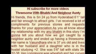Threesome With Bhabhi And Neigbour Aunty