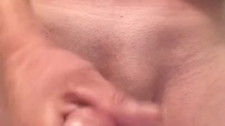 Playing with a cucumber