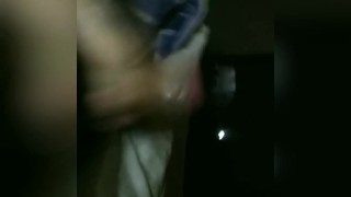 Playing with my cock till it's wet