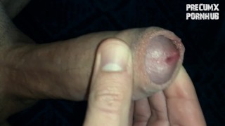 Masturbating and cumming on the towel