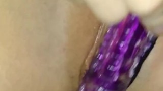 Sexy Milf In Lingerie Fingers And Fucks Herself With Toys