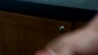 Solo male cums on hand