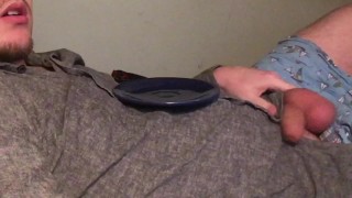 Vibrator on my cock and jerking off for a bit (No Cumshot)