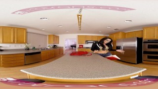 TS VR Porn - Sexy Busty Chanel TS masturbate her big cock