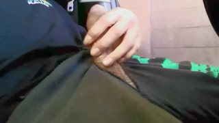Masturbating in public car wash. Almost caught by girl in next stall