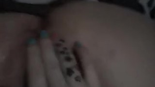 Playing with my pussy using a bead necklace