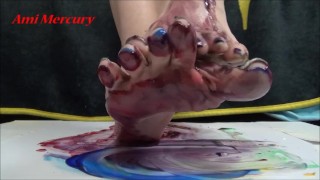 Messy Foot Worship