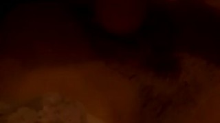Horny mom teasing herself witihi vibrator
