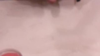 Husband Masturbating in front of the mirror