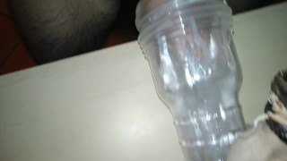 Hairy guy fucks fleshlight and cums twice VOL.3
