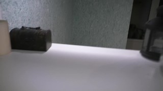on a masturbating roommate who was watching VR porn : Real orgasm