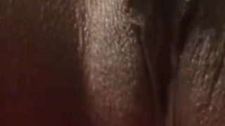 Ebony fingers wet pussy