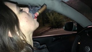 Cigar inhale in the car fullvideoonsale