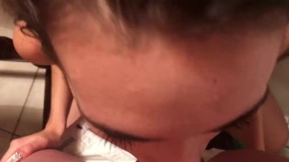 Most cuties teen girl gives the most amazing blowjob