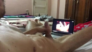 REALLY HORNY WATCHING PORN HUGE ORGASM