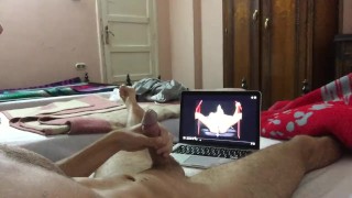 REALLY HORNY WATCHING PORN HUGE ORGASM