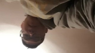 Cashmaster Aiden Lee pissing in the urinal