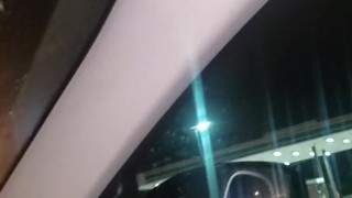 Butt ass naked driving & walking through the complex