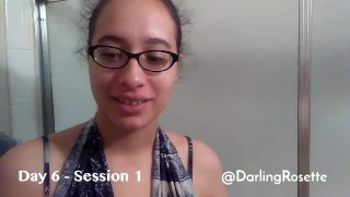 Week-long gag reflex training video diary