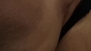 quick pussy play and orgasm before class