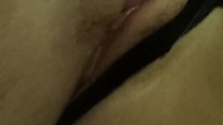 quick pussy play and orgasm before class