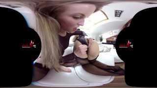 StockingsVR - Big ass milf deep anal strapon