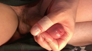 Close-up Foreskin Cumshot
