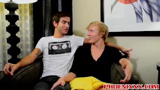 Gay lovers Evan and Tanner want to fuck all night long