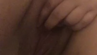 Girl rubbing her clit to orgasm