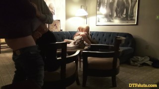 Two Blonde Babes DP Anal In Real Swinger Group Sex Late Night Hotel Party