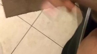 Stroking my long hard dick