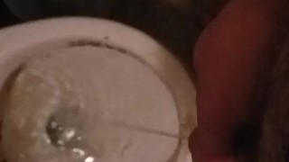Amateur Male Pisses in Toilet