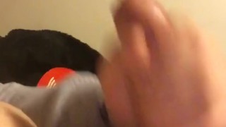 Hot teen masturbates and cums